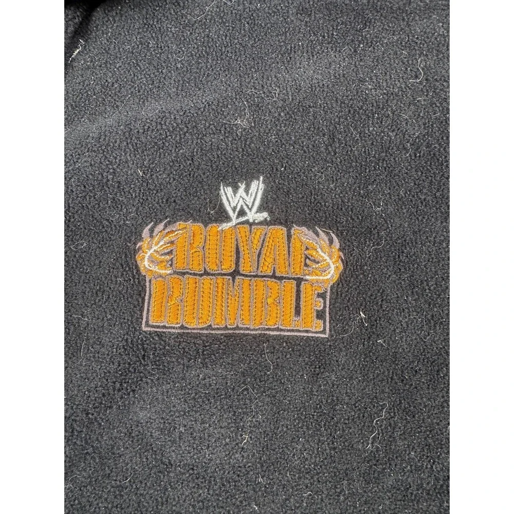 WWE Royal Rumble Jacket Mens XL Black Wrestling Fleece Full Zip Colorado 2006 - Picture 3 of 7